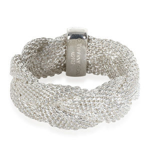 Tiffany & Co. Sterling Silver  Somerset Mesh Braid Ring